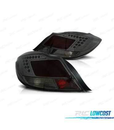 FAROLINS TRASEIROS PARA OPEL INSIGNIA 08-13 LED VERMELHO CROMADO