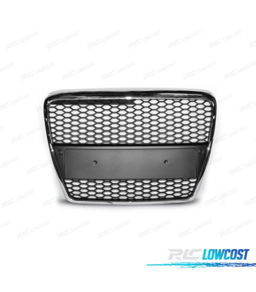 GRELHA FRONTAL AUDI A6 4F 04-08 LOOK RS6 CROMADA