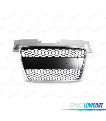 GRELHA FRONTAL AUDI TT 06-14 LOOK RS CINZA CLARO