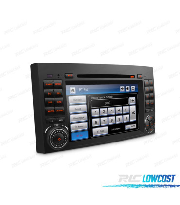 AUTO RADIO TIPO OEM GPS 7" PARA MERCEDES USB GPS TACTIL HD