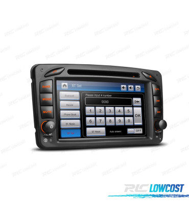 AUTO RADIO GPS PARA MERCEDES CLASSE A C CLK USB GPS TACTIL HD 7"