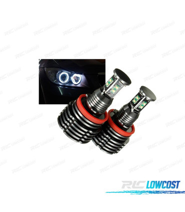 LÂMPADAS ANGEL EYES LED 40W COR BRANCA E92 E93 E90 E91