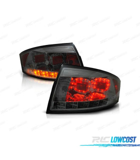 FAROLINS TRASEIROS LED AUDI TT 8N 98-05 LOOK LEXUS FUNDO CROMADO ESCURECIDO