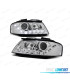 FARÓIS PARA AUDI A3 8P 03-08 FUNDO CROMADO LUZ DIURNA LED