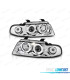 FARÓIS FRNTAL ANGEL EYES PARA AUDI A4 B5 94-99 FUNDO CROMADO