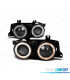 FARÓIS ANGEL EYES BMW E34 E32 88-95 PRETOS