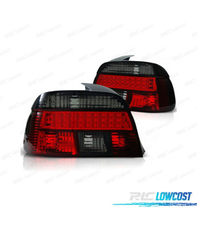 FAROLINS TRASEIROS BMW E39 95-00 LED FUMADO VERMELHO