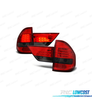 FAROLINS TRASEIROS LED BMW X3 VERMELHO ESCURECIDO