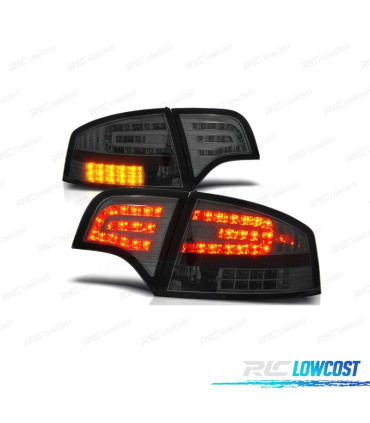 FAROLINS TRASEIROS LED AUDI A4 B7 04-07 LIMOUSINE ESCURECIDOS