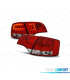 FAROLINS TRASEIROS LED PARA AUDI A4 B7 AVANT 05-08 VERMELHO CROMADO