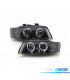 FARÓIS AUDI A4 B6 00-04 ANGEL EYES FUNDO PRETO