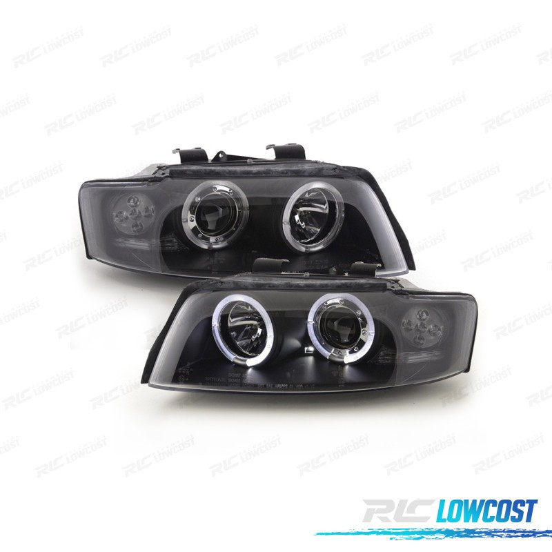 Front Bumper Vent Grille Set For Audi A4 B6 00-04 - Black