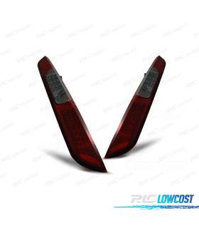FAROLINS TRASEIROS LED FORD FOCUS MK2 08-11 VERMELHO PRETO