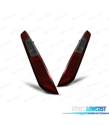 FAROLINS TRASEIROS LED FORD FOCUS MK2 08-11 VERMELHO PRETO