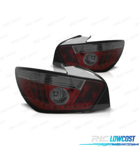 FAROLINS TRASEIROS LED SEAT IBIZA 3P 08-12 VERMELHO ESCURECIDO