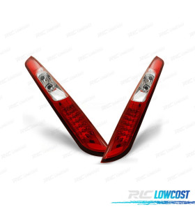 FAROLINS TRASEIROS LED PARA FORD FOCUS 04-08 VERMELHO