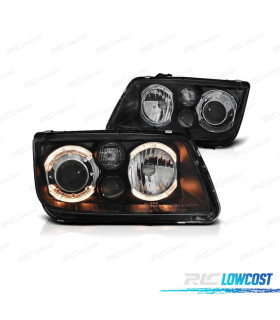FARÓIS FRONTAIS ANGEL EYES PARA VOLKSWAGEN VW BORA 1J H7 H7 H3