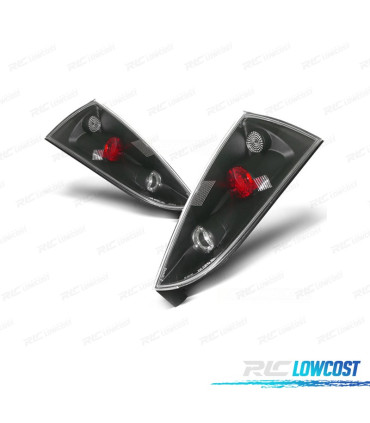 FAROLINS TRASEIROS PARA FORD FOCUS 98-04 PRETO LOOK LEXUS