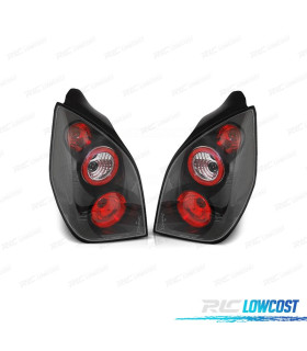 FAROLINS TRASEIROS CITROEN C2 03-10 LOOK LEXUS PRETO