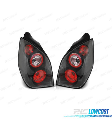 FAROLINS TRASEIROS CITROEN C2 03-10 LOOK LEXUS PRETO