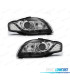 FARÓIS FRONTAIS AUDI A4 B7 04-07 LUZ DIURNA FUNDO PRETO CROMADO