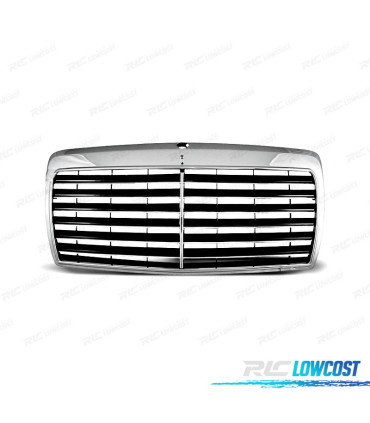 GRELHA FRONTAL MERCEDES W124 85-93 CROMADO