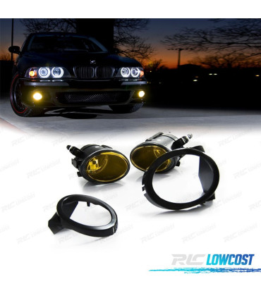 FARÓIS NEVOEIRO PÁRA-CHOQUES PACK M BMW E46 98-06 E39 95-03 VIDRO AMARELO