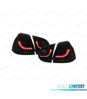 FAROLINS TRASEIROS LED VOLKSWAGEN VW GOLF 5 MK V 03-08 ESCURECIDOS FUMADOS