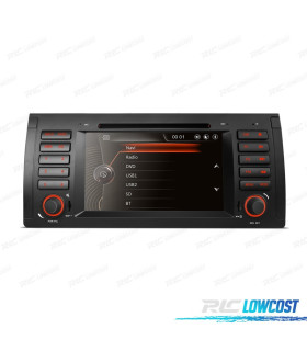 AUTO RADIO 2DIN 7" PARA BMW X5 E53 99-06 SERIE 5 E39 95-03 USB GPS TACTIL HD