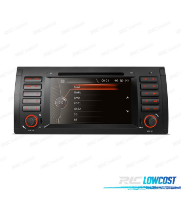 AUTO RADIO 2DIN 7" PARA BMW X5 E53 99-06 SERIE 5 E39 95-03 USB GPS TACTIL HD
