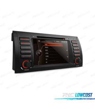 AUTO RADIO 2DIN 7" PARA BMW X5 E53 99-06 SERIE 5 E39 95-03 USB GPS TACTIL HD