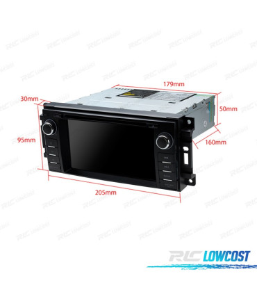 AUTO RADIO PARA JEEP WRANGLER 07-12 GRAND CHEROKEE 08-11 USB GPS TACTIL 6.2" HD