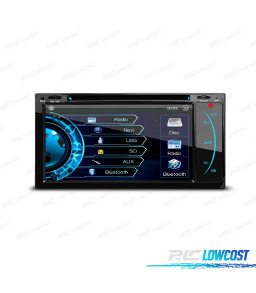 AUTO RADIO 2DIN GPS 7" HD TÁCTIL PARA TOYOTA BLUETOOTH USB SD