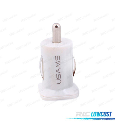 CARREGADOR DE ISQUEIRO USB 3.1A BRANCO