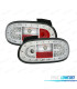 FAROLINS TRASEIROS MAZDA MX 5 98-05 LED FUNDO CROMADOS
