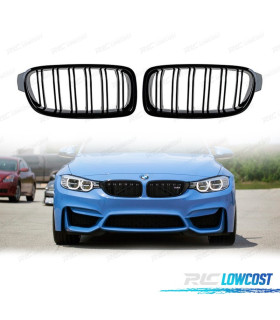GRELHAS FRONTAIS BMW F30 F31 11- LOOK M3 PRETO BRILHANTE