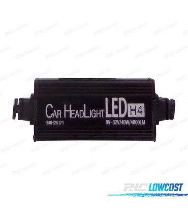 KIT LAMPADAS LED H4 SUPER CANBUS 4800LM