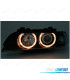FARÓIS BMW E39 95-00 ANGEL EYES FUNDO PRETO