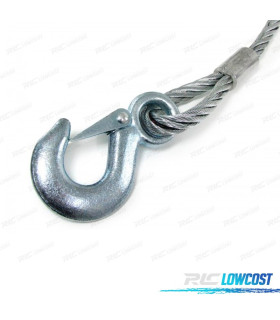 CABO DE AÇO PARA REBOQUE COM DOIS GANCHOS