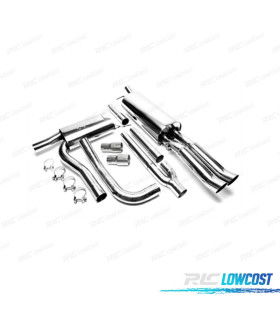LINHA DE ESCAPE EM INOX PARA AUDI A4 B5 X2 DTM