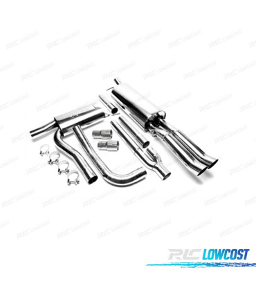 LINHA DE ESCAPE EM INOX PARA AUDI A4 B5 X2 DTM