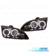 FARÓIS FRONTAIS ANGEL EYES - CCFL FORD FOCUS 04-08 FUNDO PRETO