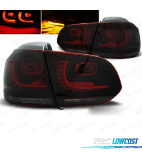 FAROLINS TRASEIROS LED VOLKSWAGEN VW GOLF 6 MK VI 08-12 ESCURECIDO