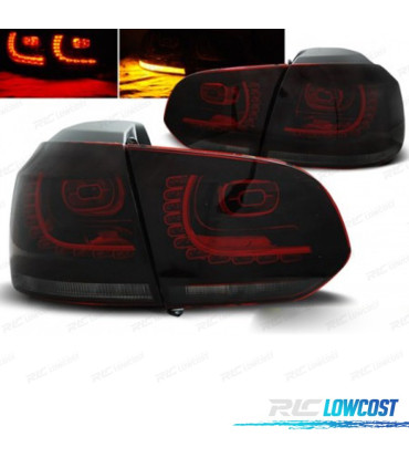 FAROLINS TRASEIROS LED VOLKSWAGEN VW GOLF 6 MK VI 08-12 ESCURECIDO