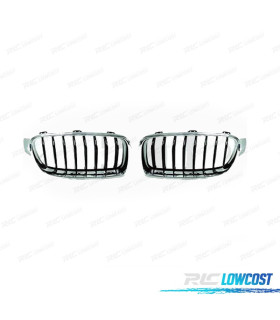 GRELHAS FRONTAIS BMW F30 F31 CROMADA PRETA