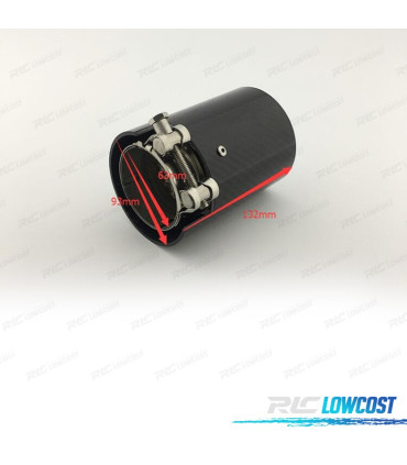 PONTEIRA DE ESCAPE BMW LOOK M CARBONO