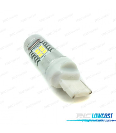 LÂMPADA LED T20 W21W AMBAR CANBUS