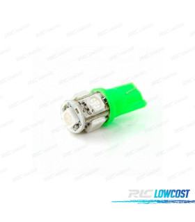 LAMPADA LED VERDE W5W T10