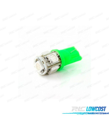 LAMPADA LED VERDE W5W T10