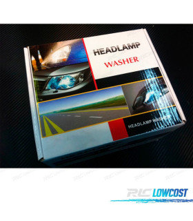 KIT LAVA-FARÓIS UNIVERSAL PARA AUTOMÓVEL E MOTO